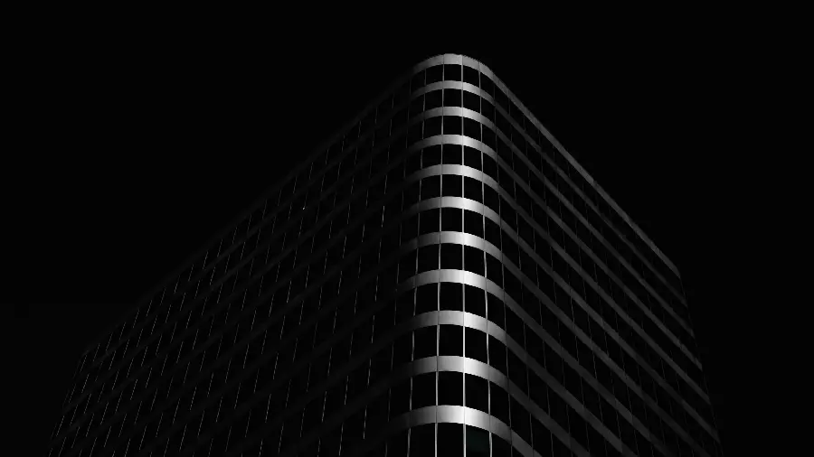 Amazing background of a very tall building with dim lights 