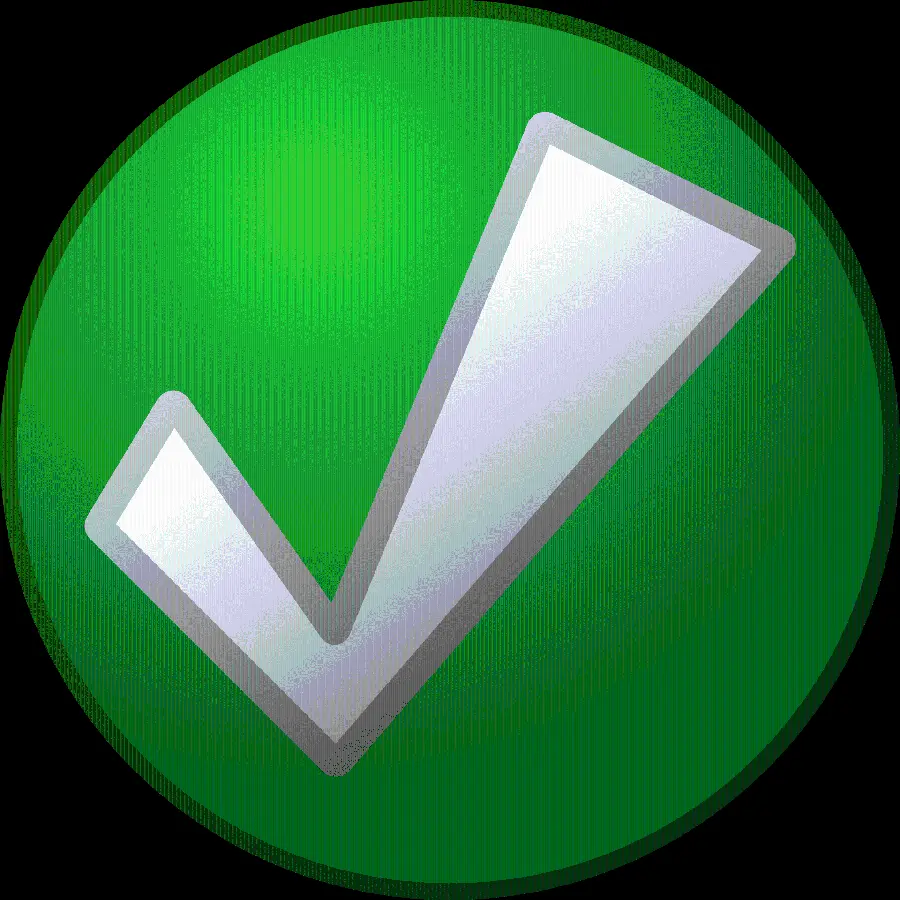 3D green tick emoji for Photoshop with full hd quality