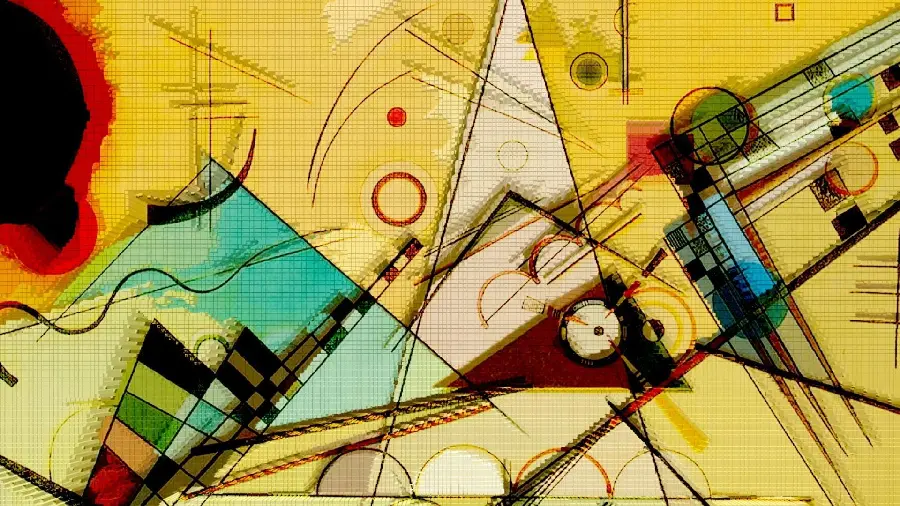 Free and high-quality download of the composition painting by Wassily Kandinsky