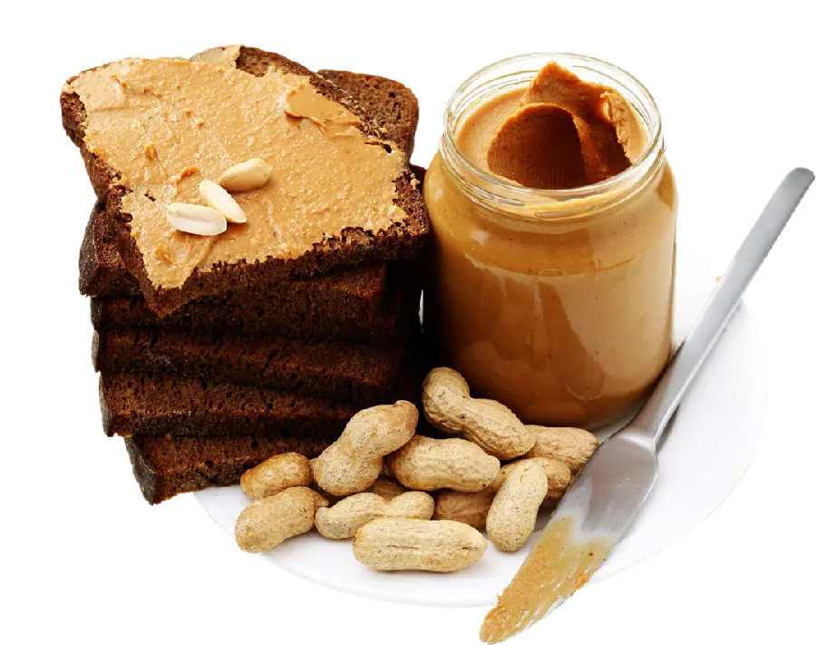 The most beautiful cut advertising photo of peanut butter 