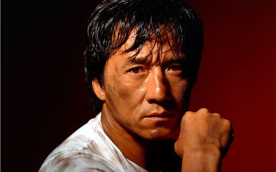 Jackie Chan's profile picture, one of the most famous martial arts actors with a comedy action style