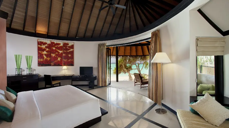 Unique and special photo of a luxurious and stylish bedroom 