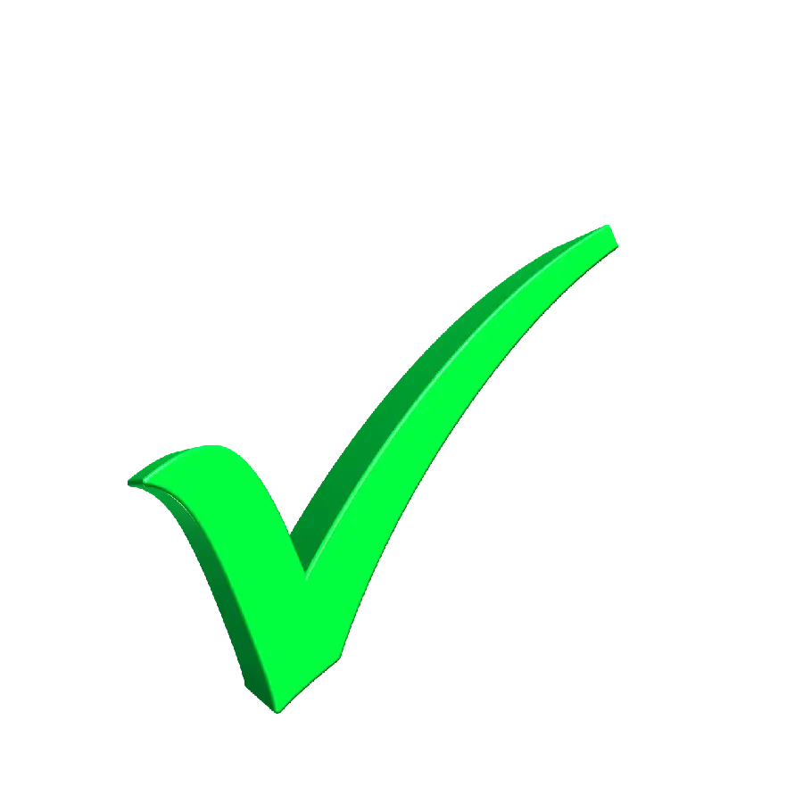 Free green tick logo for making professional to do list cards