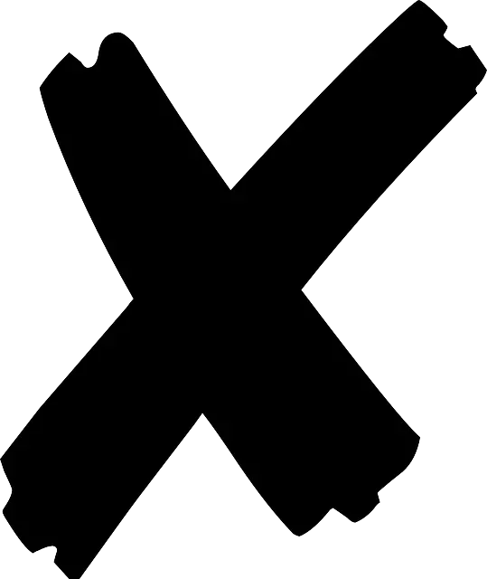 Black teleportation cross logo suitable for Inshot and Photoshop