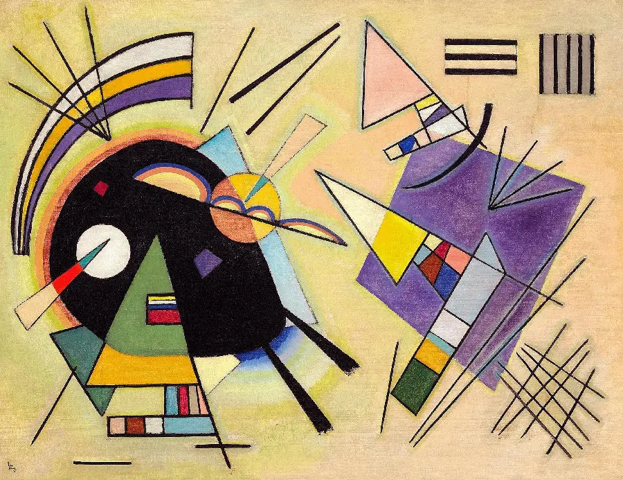 The most beautiful conceptual graphic painting by Wassily Kandinsky