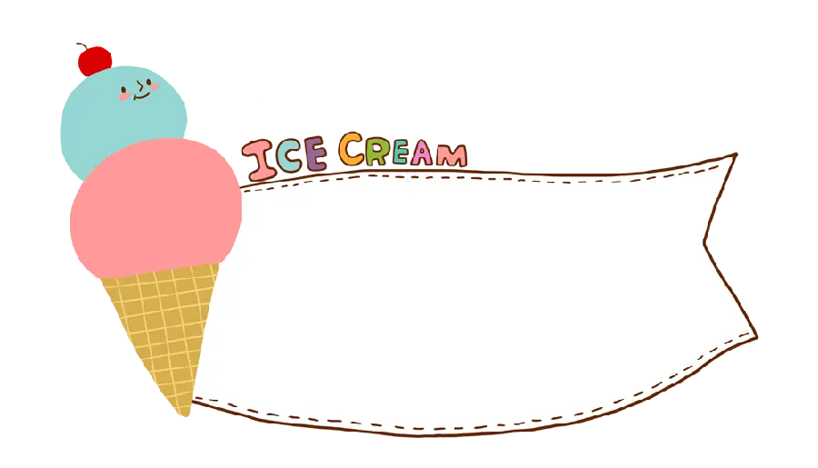 Cute and Googly wallpaper of a kitten with cherry ice cream