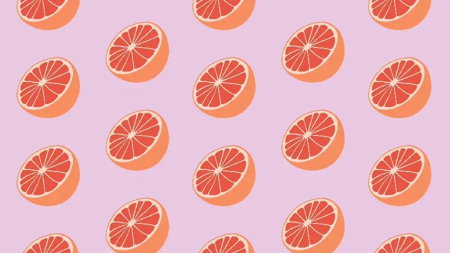 Gingerbread and Cute Grapefruit Laptop Background