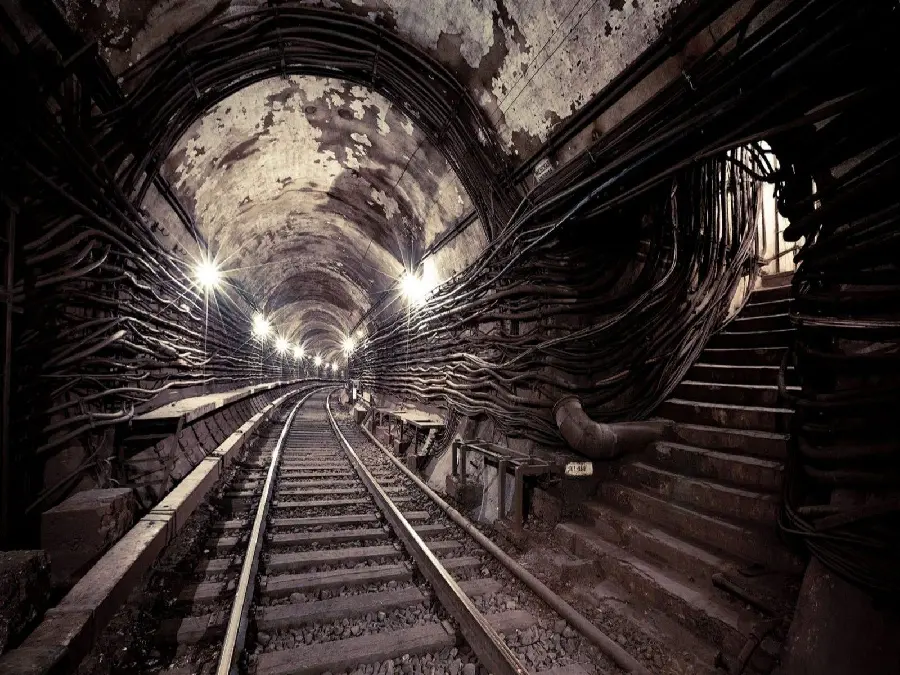 Profile photo of an old, abandoned, dirt train track