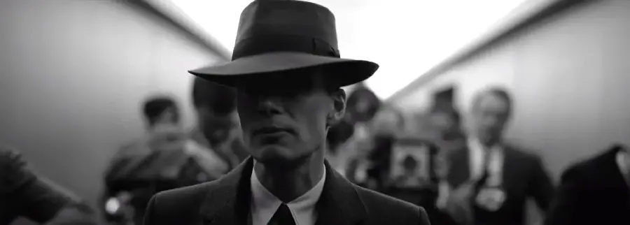 Very beautiful photo of Oppenheimer with a beautiful hat On top of it 