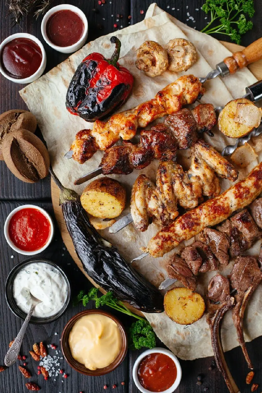 Download image of grilled food of North and South Africa 