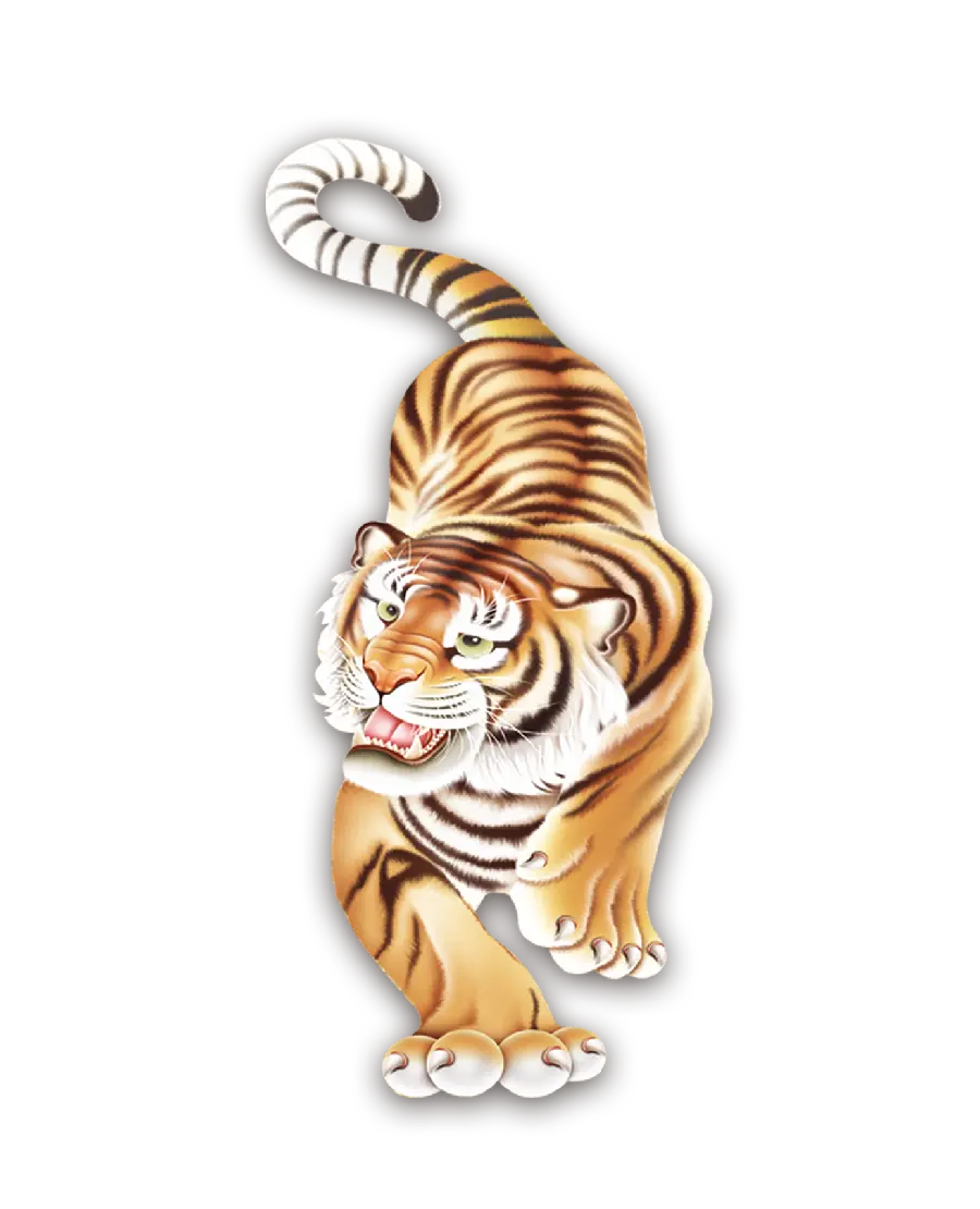 Download free colored tiger graphic and 3D design photo 