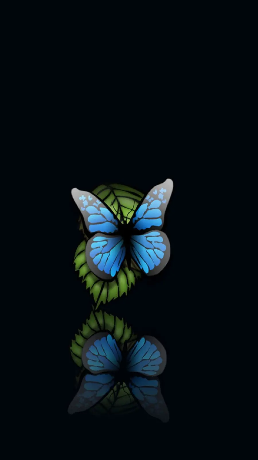 Amazing and incredibly beautiful image of a blue butterfly with excellent quality 