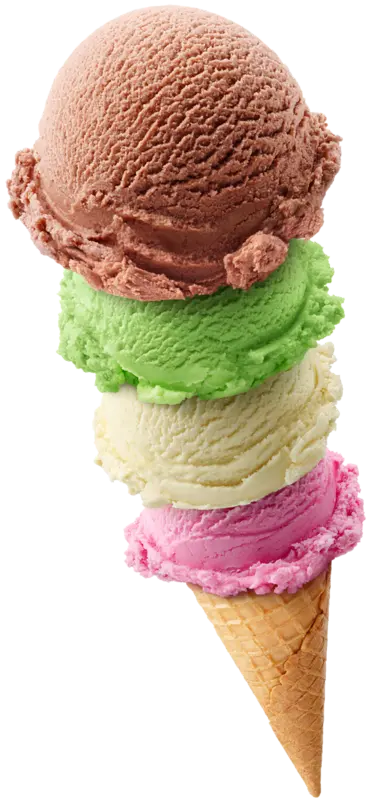 Real American Coastal Ice Cream Cone PNG Photo Delicious 