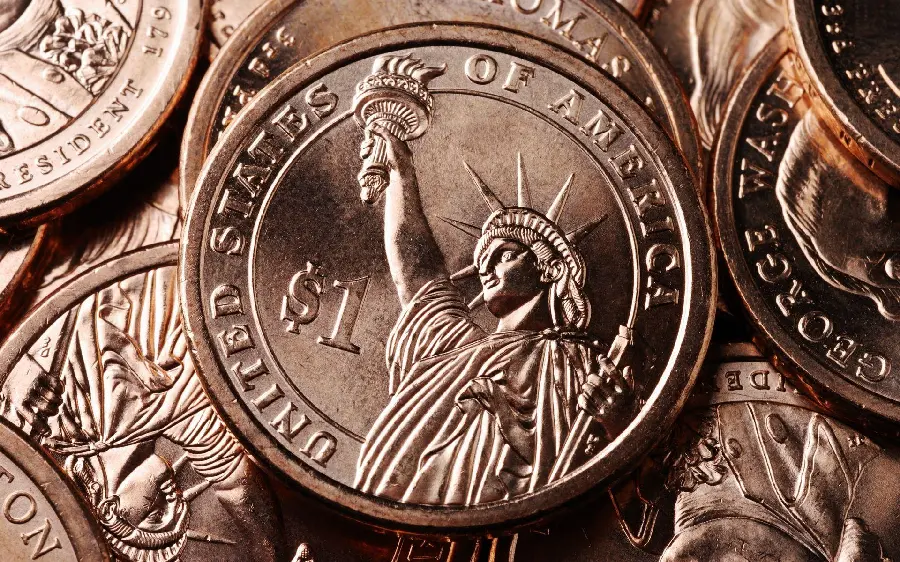 Download Old American Coin Image with Statue of Liberty Image 