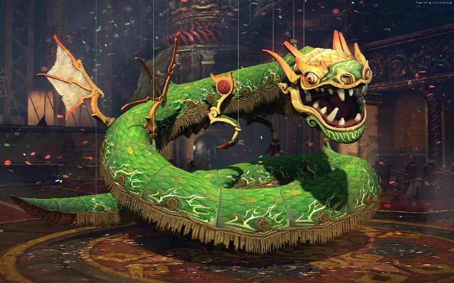 Download the best fantasy and cartoon photo of the green Japanese dragon