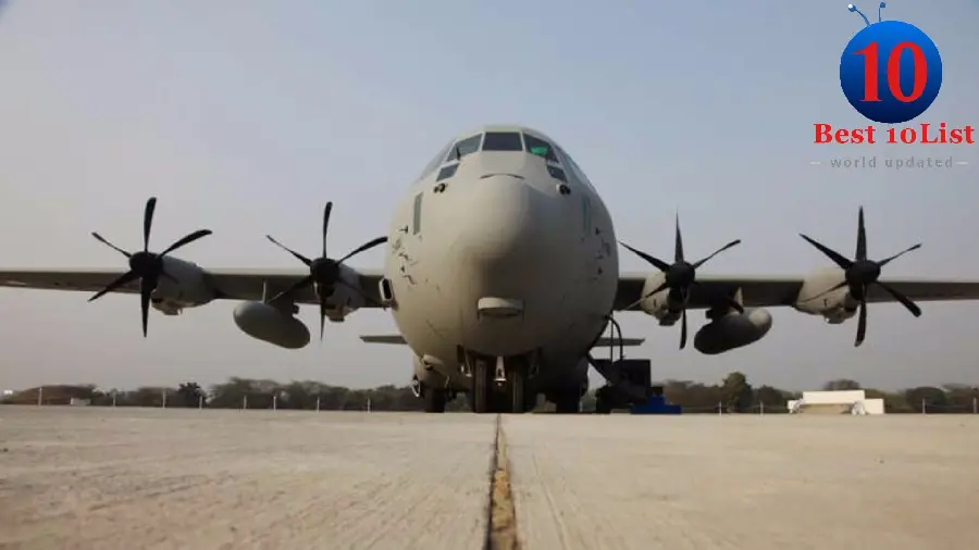 The largest cargo plane in the whole world in a high-quality view