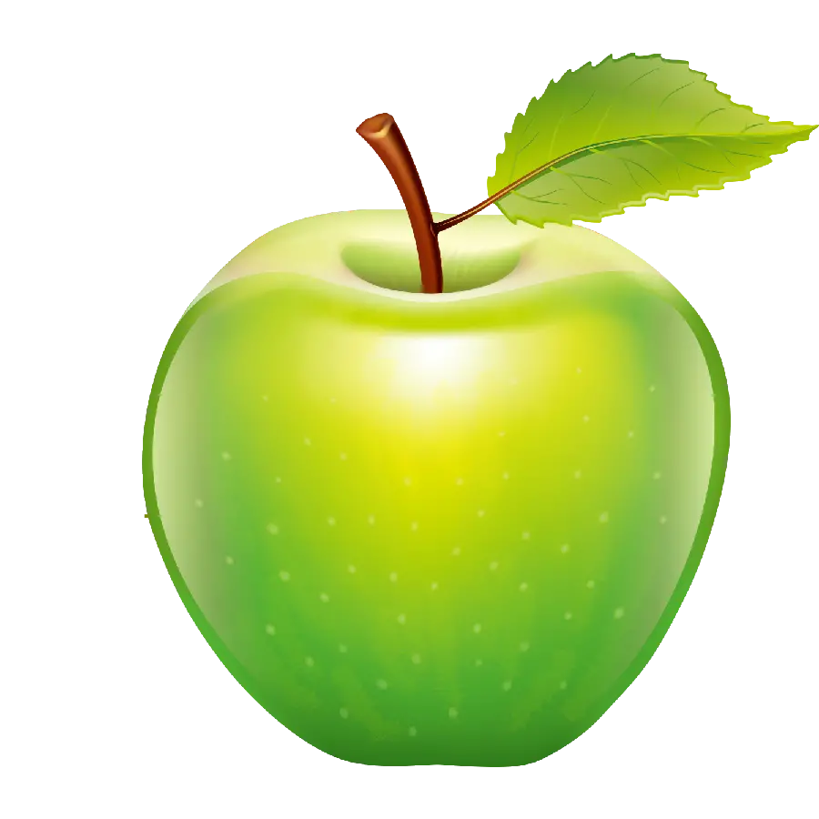 Fresh and fragrant green apple telephoto photo in hd quality