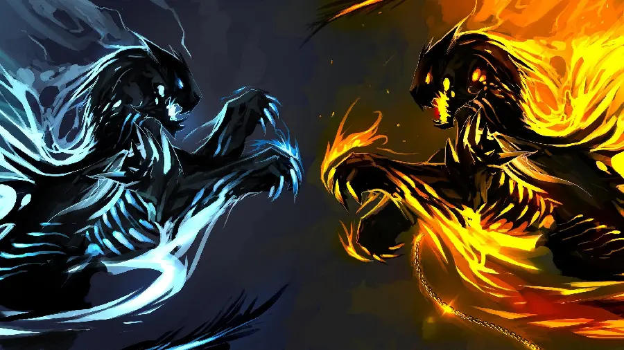 Download Ice and Fire Dragon Image for Computer Backgrounds 