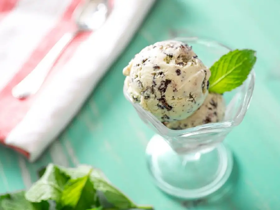 Luxury mint ice cream image with excellent quality for ice cream cafe decoration