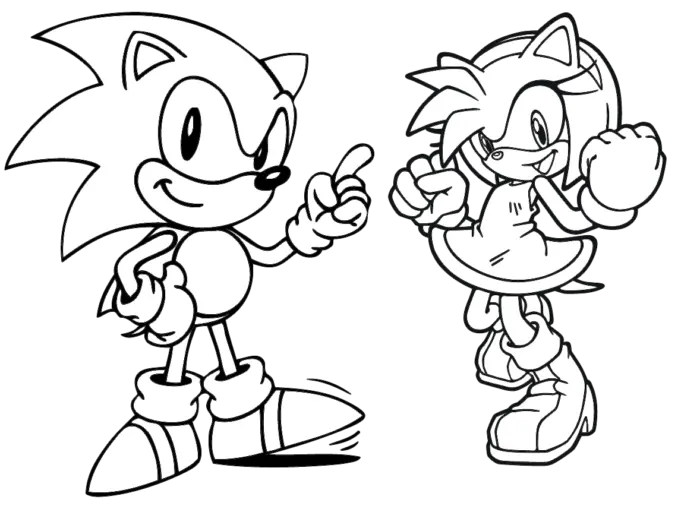Extraordinary photo of a raw photo Sonic the Hedgehog suitable for painting 