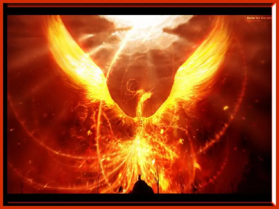 Download Free Shining Dragon Background with Fiery Wings