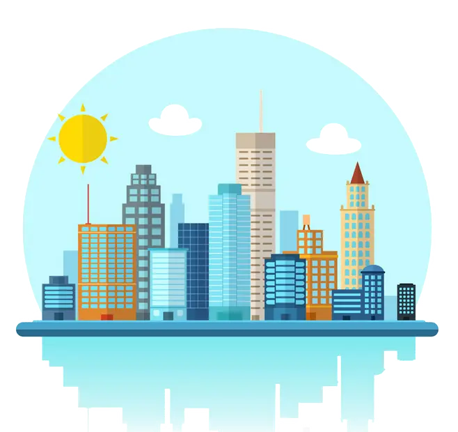 Free Photoshop and Graphic Design with High Quality of Big City and Color