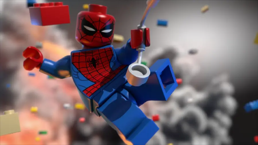 Attractive and spectacular wallpaper of Lego Spider-Man in high quality