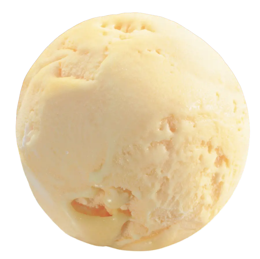 Simple image of smoothed scoop ice cream without lines or scratches 