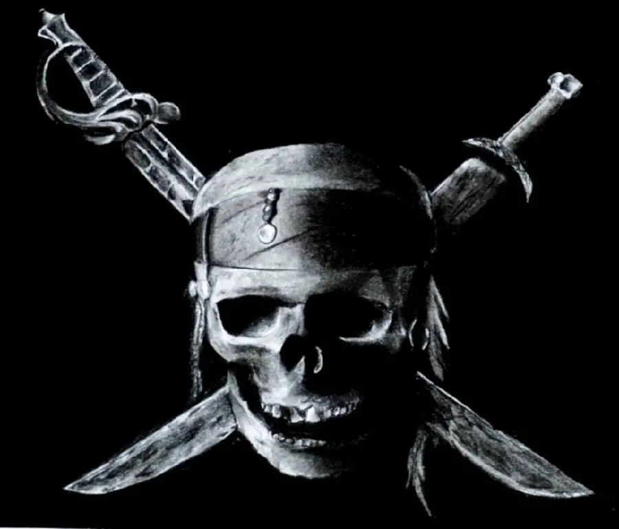 Download real old pirate skull image for free