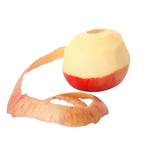 Peeled apple fruit download file for creating a clip