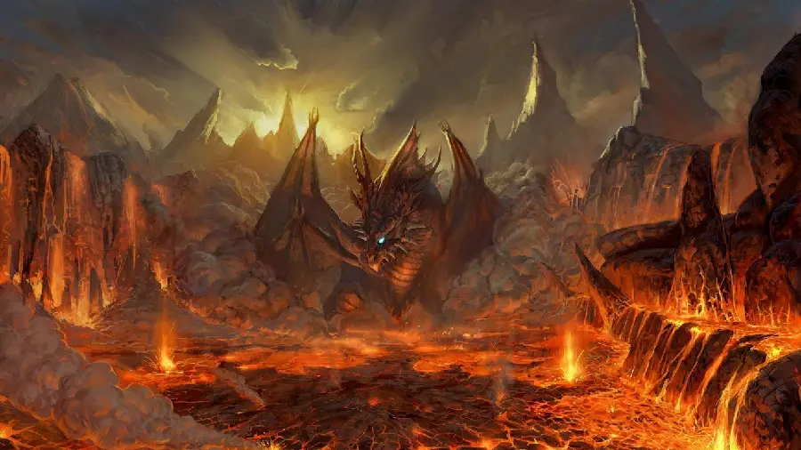 Photo of the battleground of the fire dragon king and the destruction of each other with fire