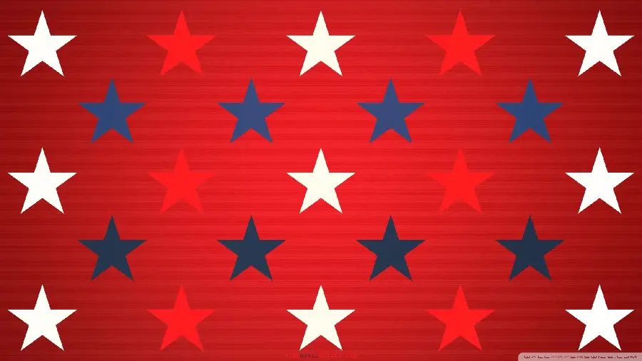 Beautiful background of blue and red stars with HD quality