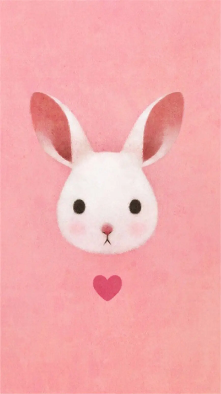 A high quality pink and cute rabbit wallpaper