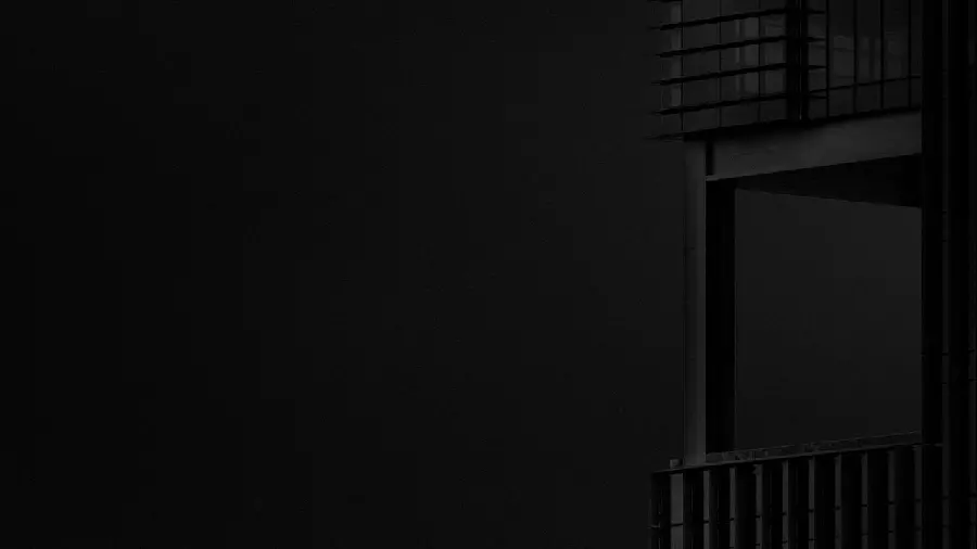 Amazing and spectacular background of a beautiful terrace of a dark house