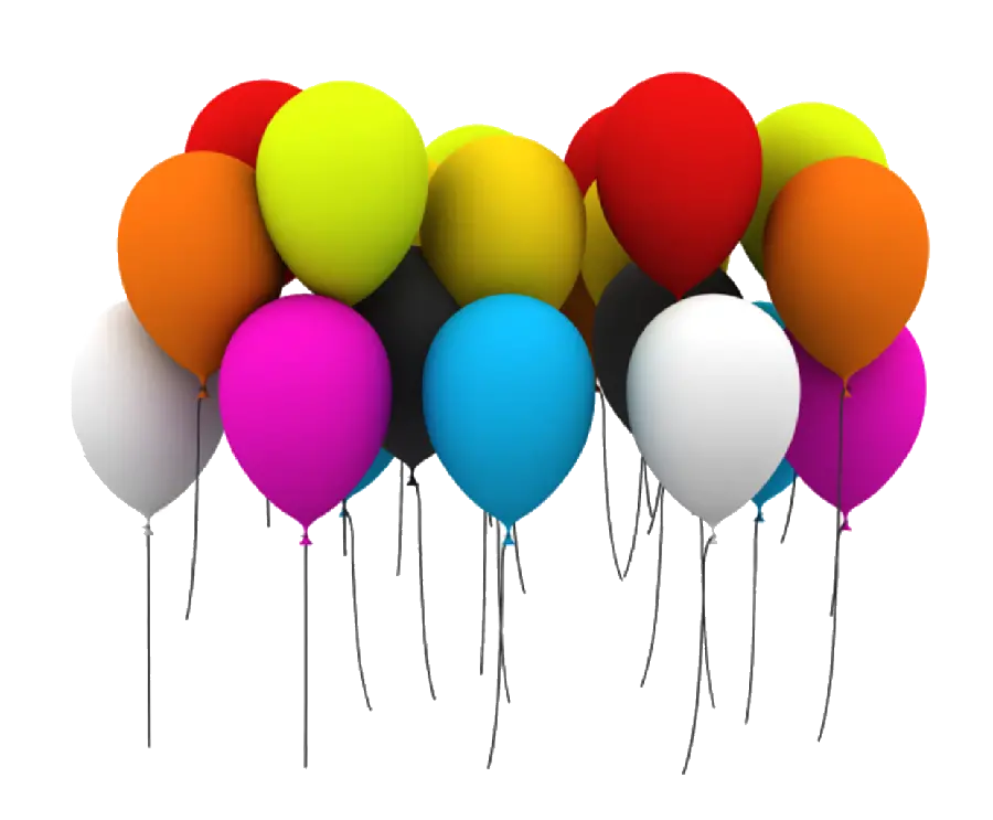 Balloons Cut Out Image in PNG Format