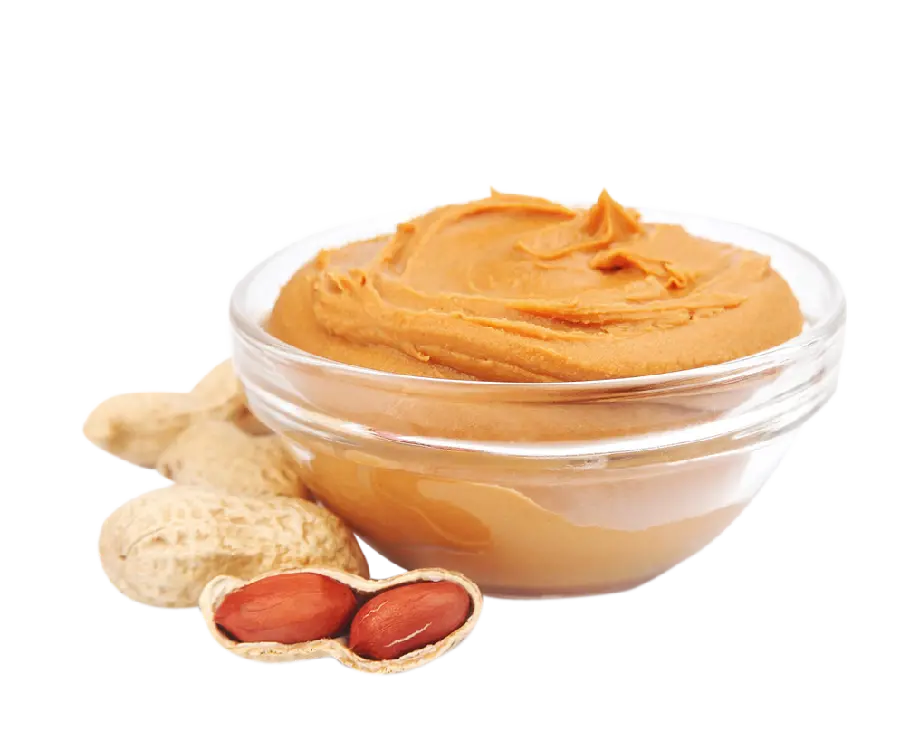 Telephoto of nutritious and delicious peanut butter