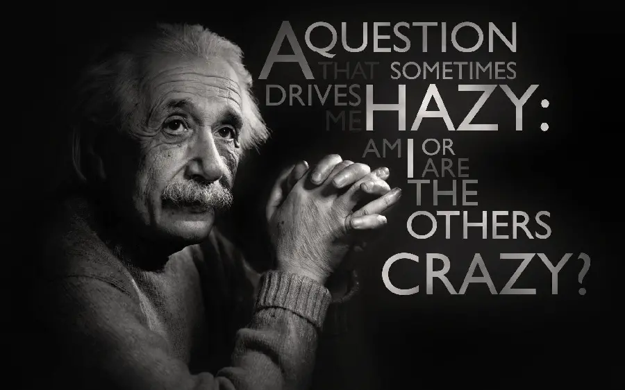 A unique and thoughtful image of Albert Einstein for your profile picture