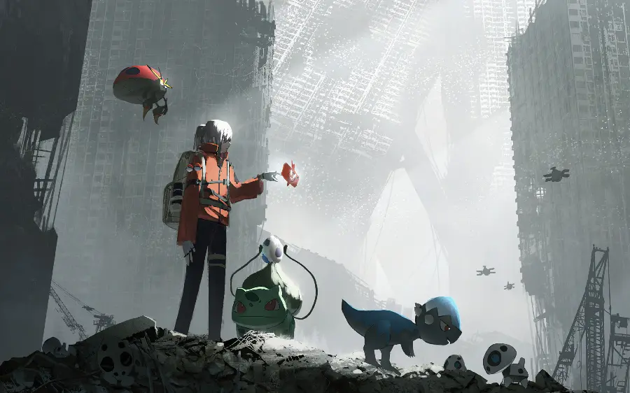 Free Download Abstract Abandoned City Anime Photo Fantasy 