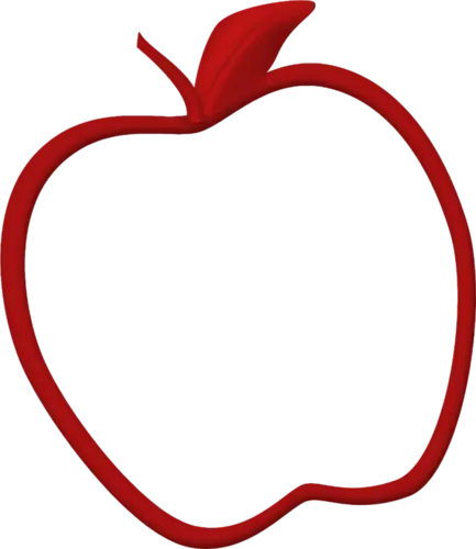 Beautiful hollow red apple photo for all kinds of graphic work
