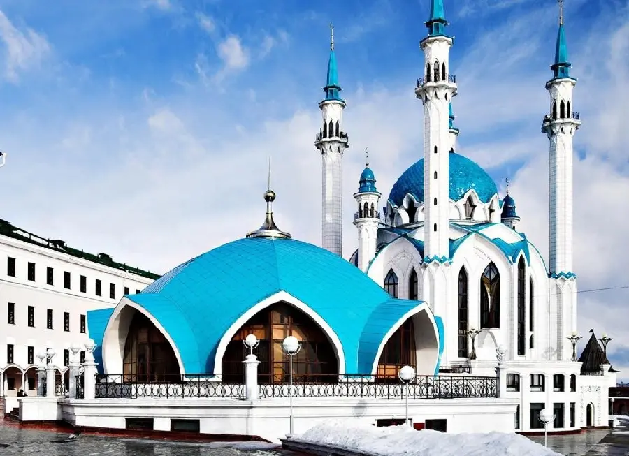  Very interesting photo of the blue mosque and clear sky 