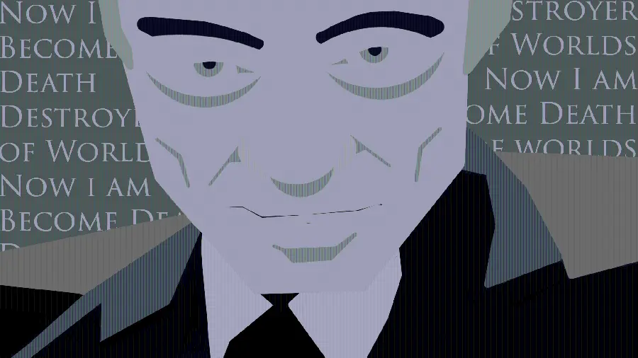 Incredibly beautiful wallpaper of Oppenheimer in animation