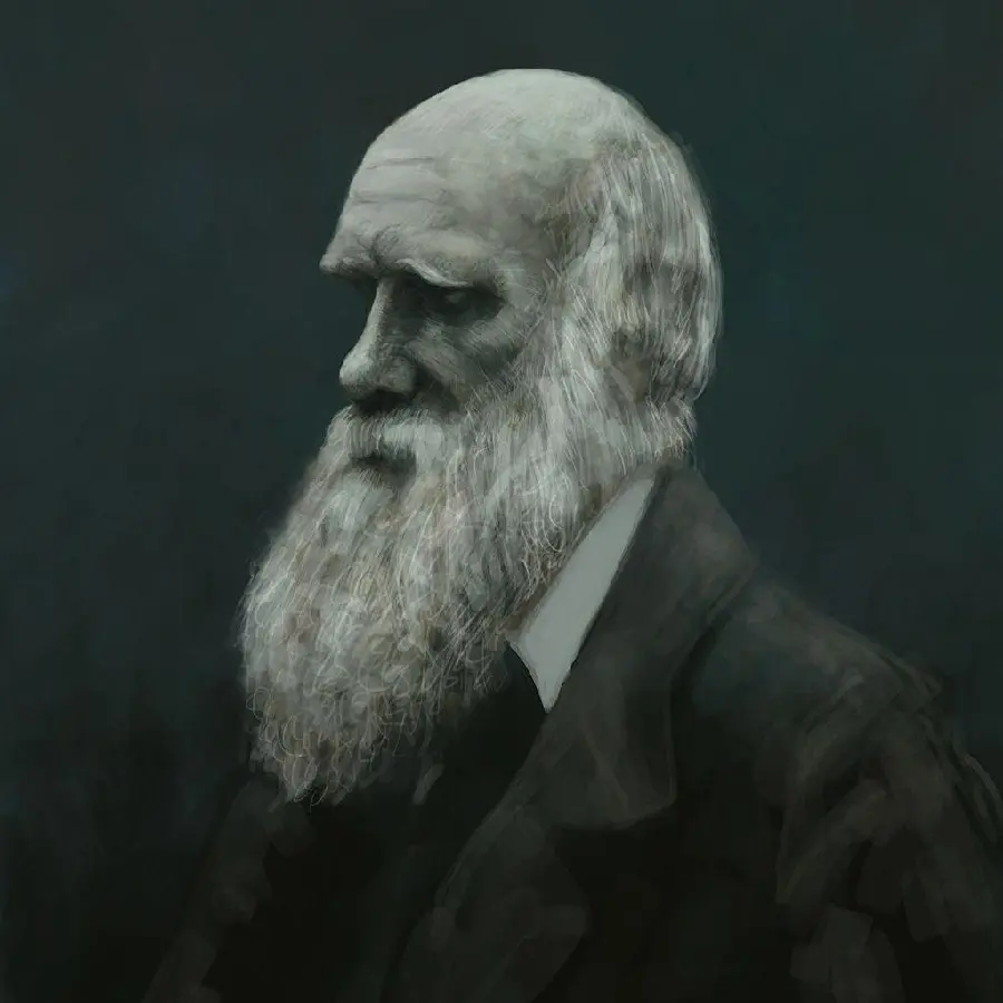 Simple stock photo without text and editing of Charles Darwin