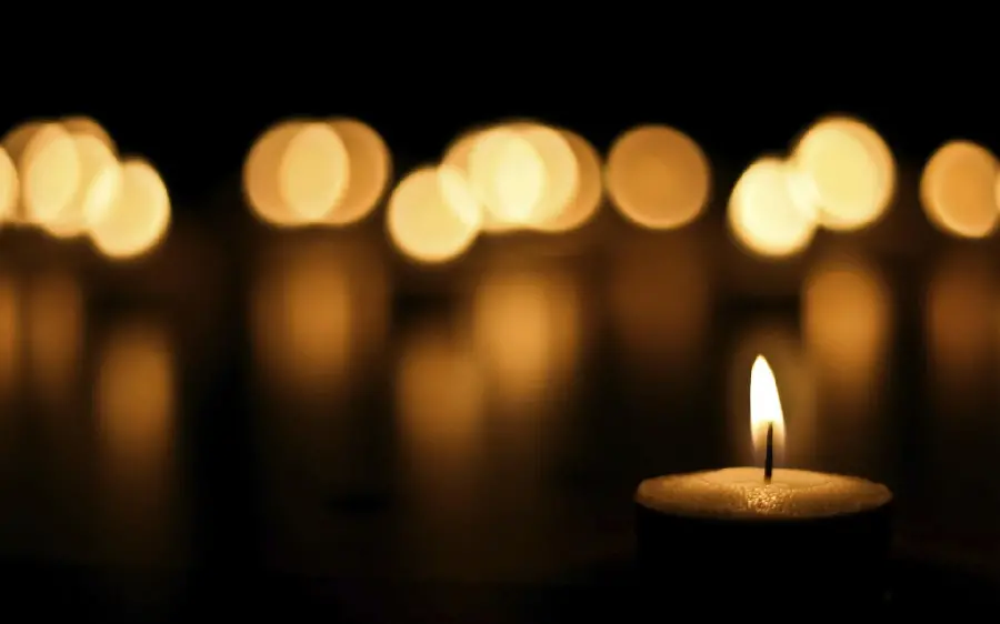 Photo of a condolence candle without text for a high-quality profile 