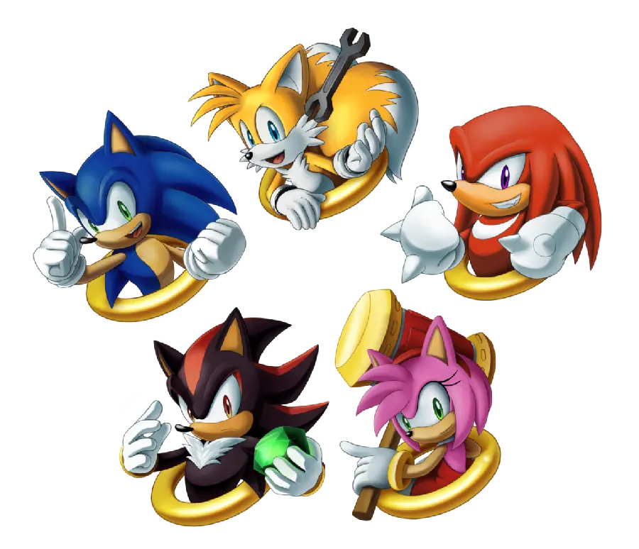 Amazingly beautiful photo of cartoon heads cut off