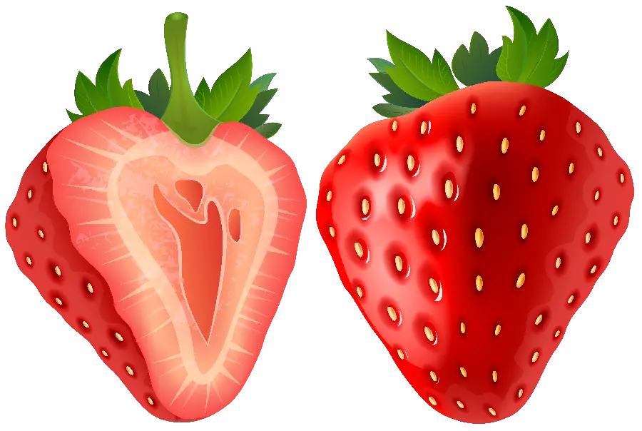 Super beautiful computer strawberry background