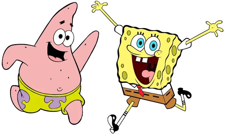 Cute Patrick and Spongebob Teleportation Image for Beginner Drawing Ideas