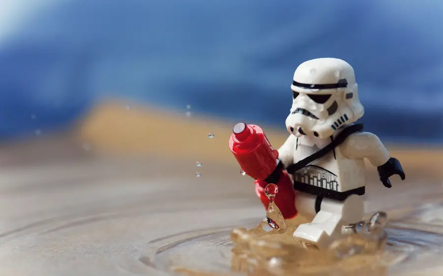 Unique photo of Lego Star Wars soldier suitable for computer wallpaper 