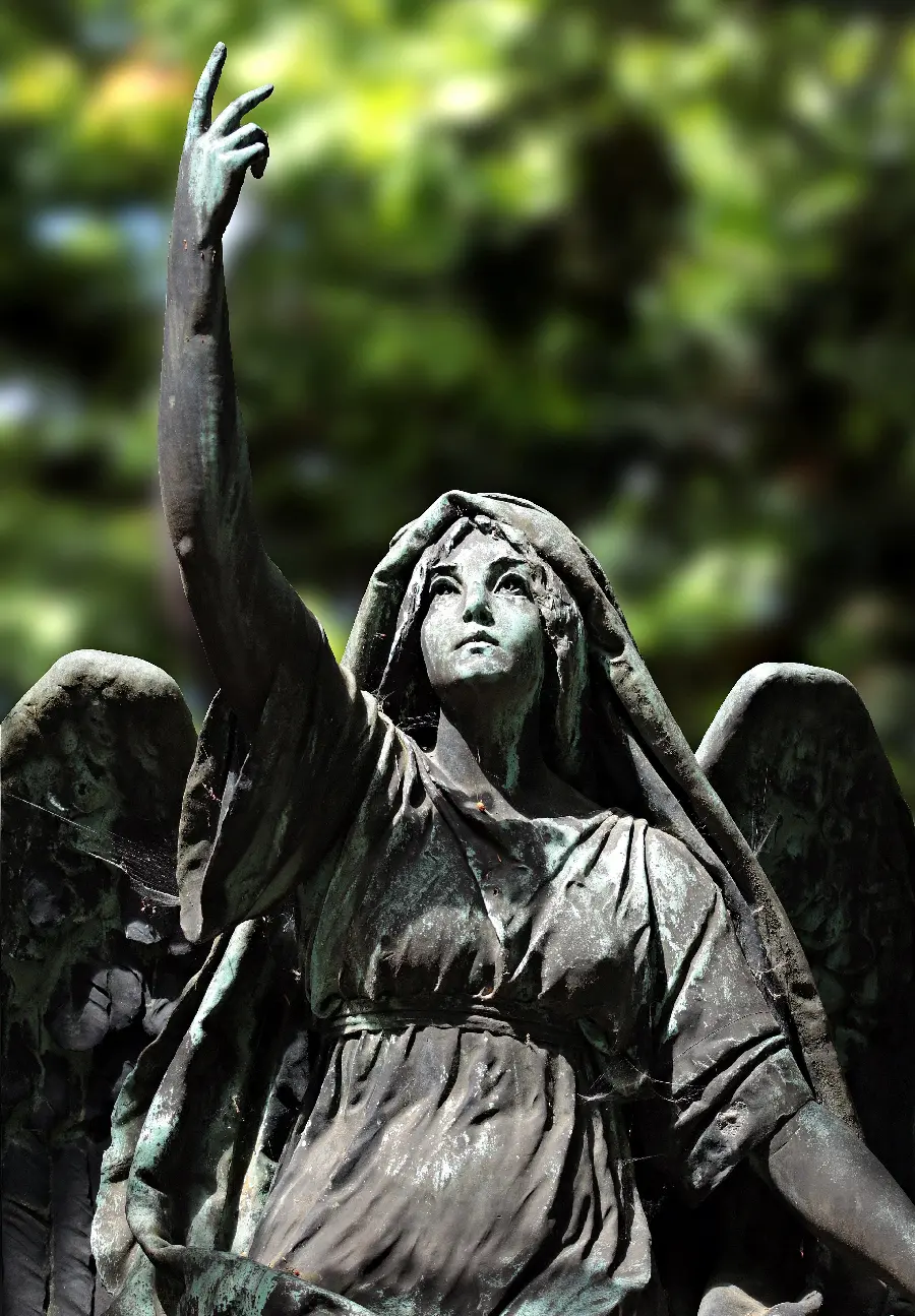 Real full HD angel stone statue wallpaper 