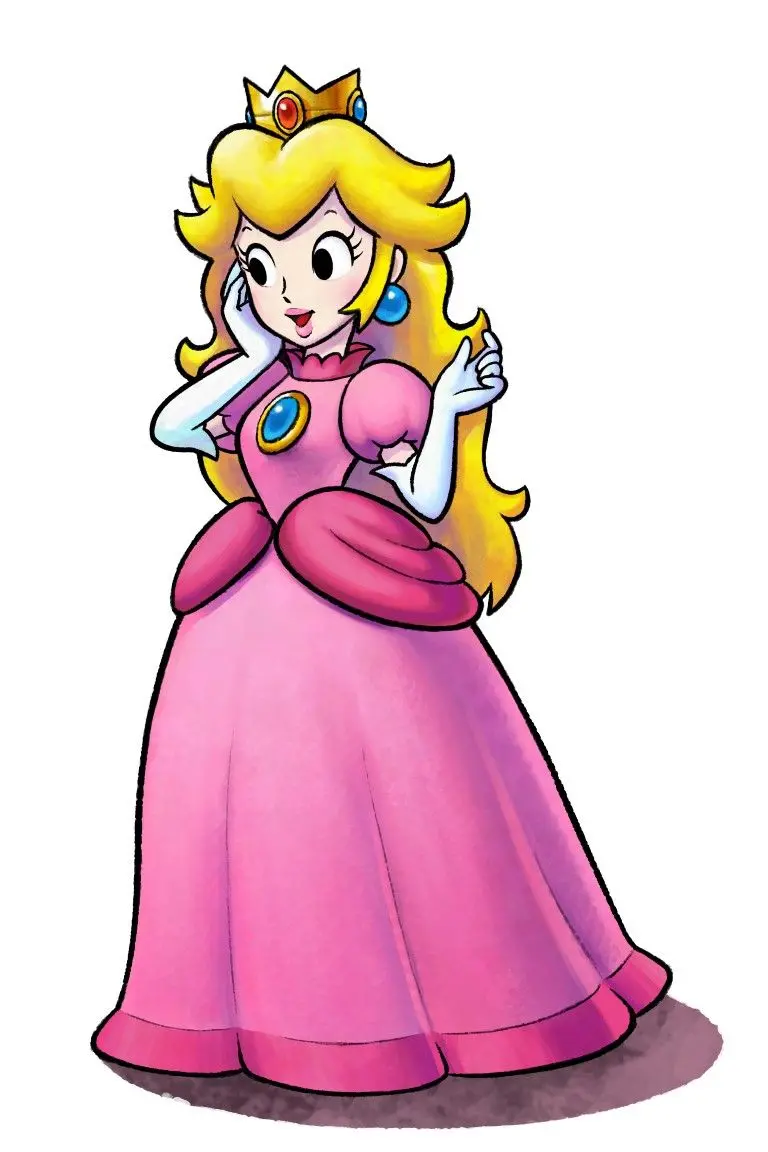 Download new cartoon pink princess photo with white background 