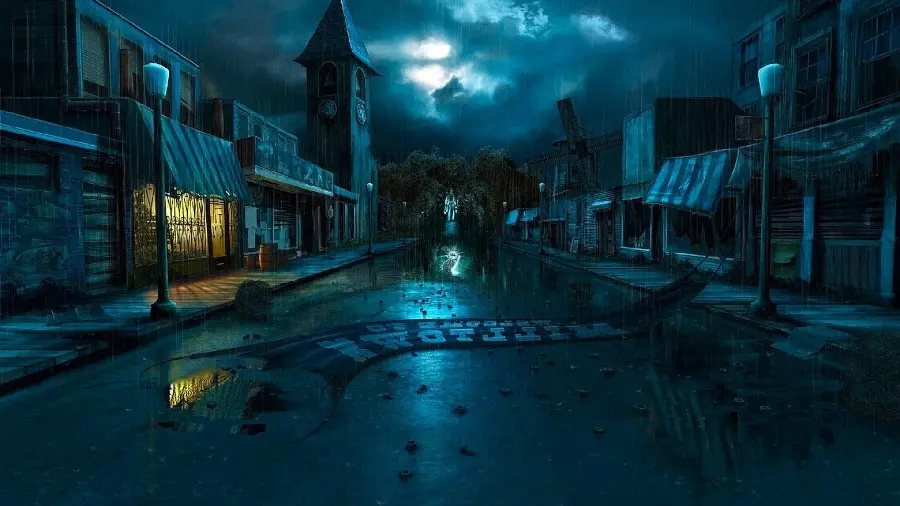 Unedited and Photoshopped Image of the Oldest and Scariest Abandoned City